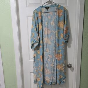 Jessica Simpson Floral Kimono Cardigan Sz M